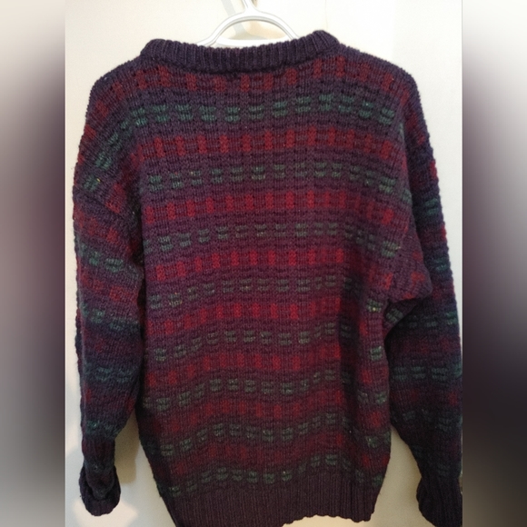 Patrick Malin 100%wool Madr in Ireland Fisherman Sweater SZ.Med - Picture 3 of 6